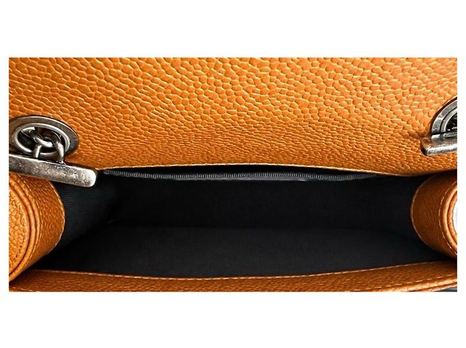 Chanel Paris Dallas Mini Boy Brick Bag Pelle Caviar Marrone - vista 8