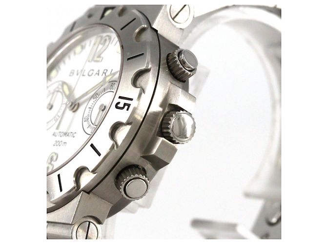 Bulgari Orologio automatico Bvlgari Scuba Chrono SCB38S in acciaio inossidabile - vista 3