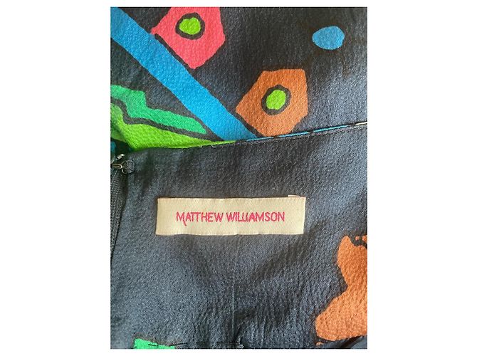 Vestido Maxi Matthew Williamson de seda con estampado abstracto - vista 3