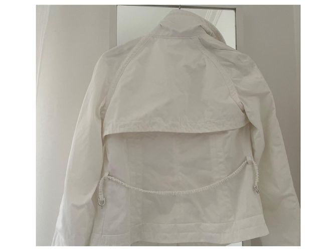 Escada Sport White Polyester Double-Breasted Jacket - view 2
