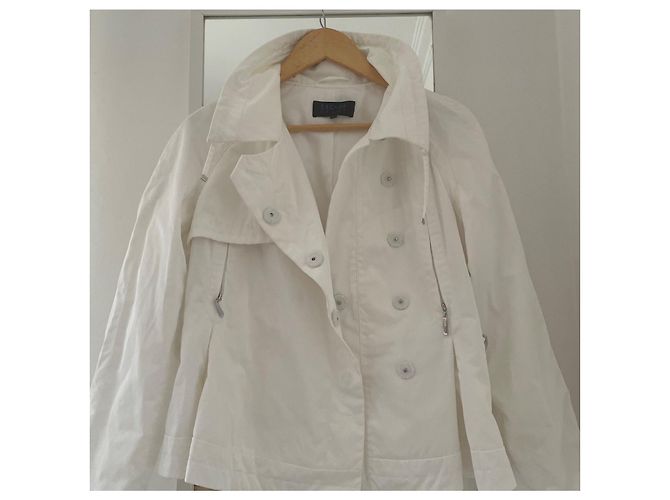 Escada Sport White Polyester Double-Breasted Jacket - view 3