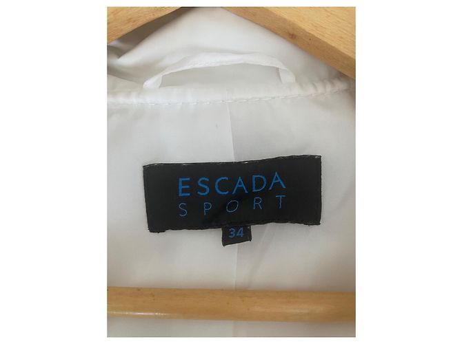 Escada Sport White Polyester Double-Breasted Jacket - view 5
