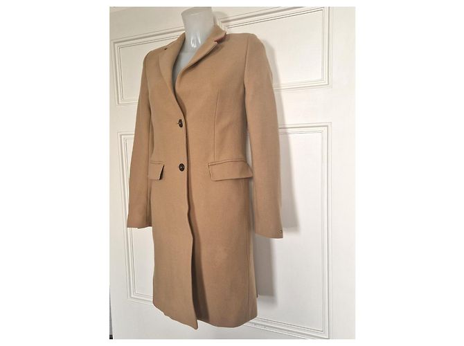 Abrigo de lana Tommy Hilfiger Camel - vista 2