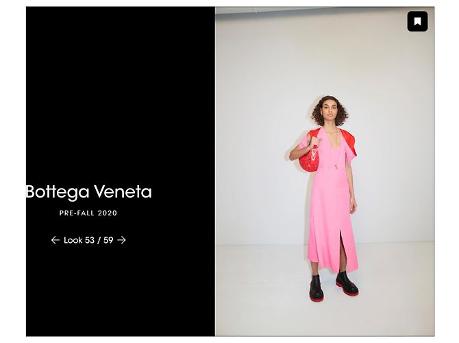 Bottega Veneta Vestido Drapeado Pre-Fall 2020 - Rosa e Vermelho - vista 2