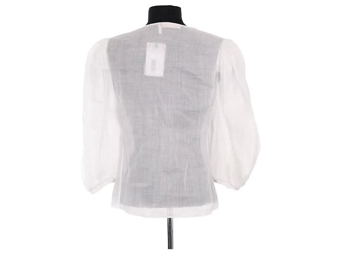 Chloé Bluse aus weißem Ramie - Ansicht 5