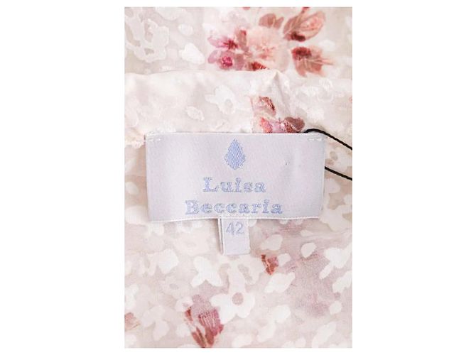 Autre Marque Blusa Lisa Beccaria em viscose rosa - vista 5