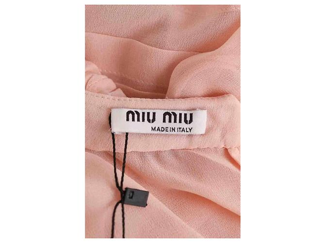 Miu Miu Bluse aus rosa Seide - Ansicht 5