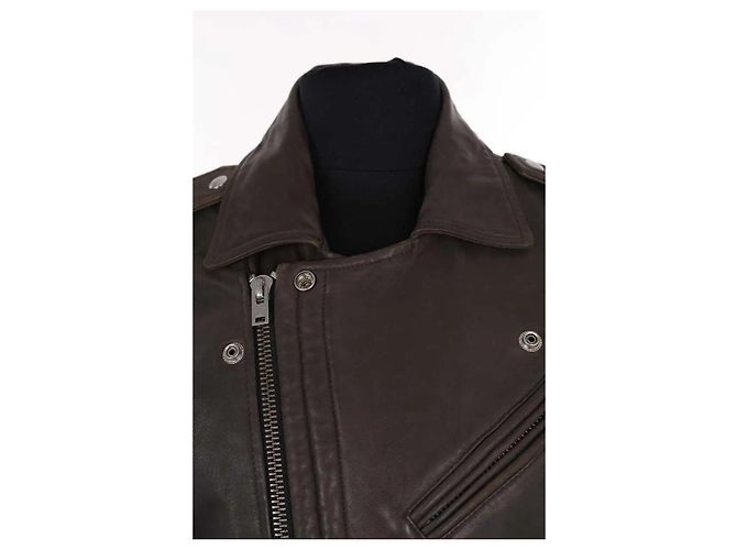 Iro Brown Leather Jacket XS - view 2