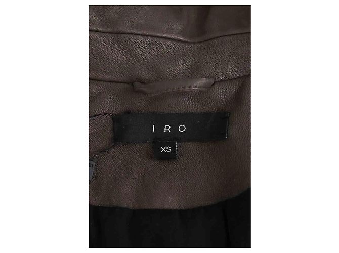 Iro Brown Leather Jacket XS - view 5