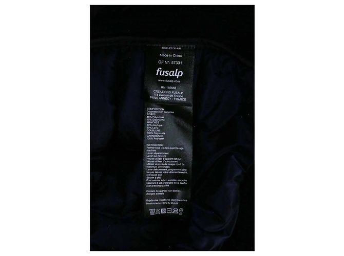 Fusalp Blue Synthetic Coat XL - view 6