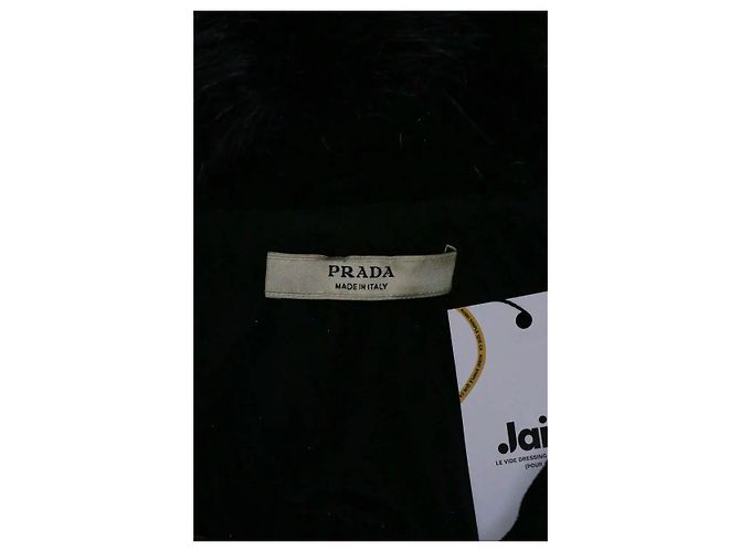 Abrigo de piel negro Prada - vista 5