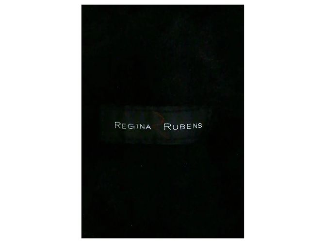 Autre Marque Abrigo de cuero negro Regina Rubens - vista 6