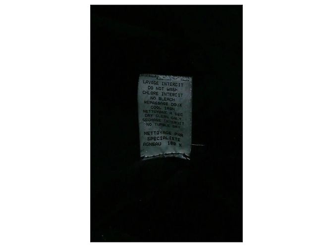 Autre Marque Abrigo de cuero negro Regina Rubens - vista 7