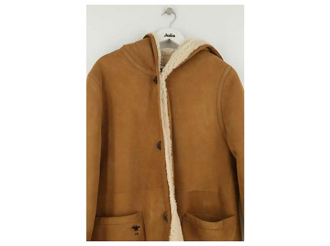 Dior Beige Deerskin Suede Coat - view 2
