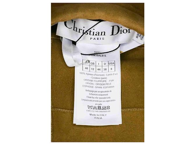Dior Beige Deerskin Suede Coat - view 6