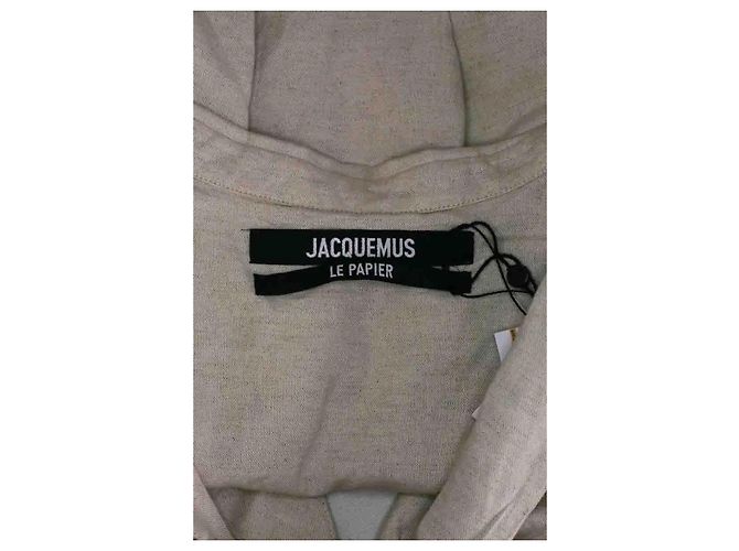 Top Jacquemus de algodón beige - vista 5