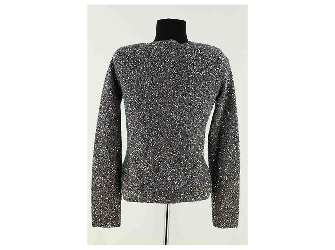 Maje silver sequin cardigan - view 4