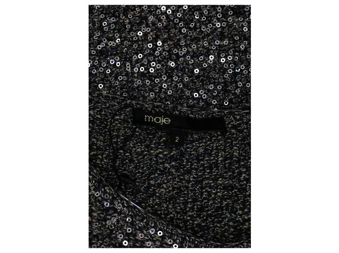 Maje silver sequin cardigan - view 5