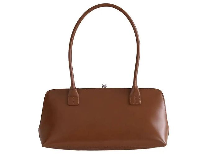 Jil Sander Sac porté épaule Goji Medium camel - vue 4