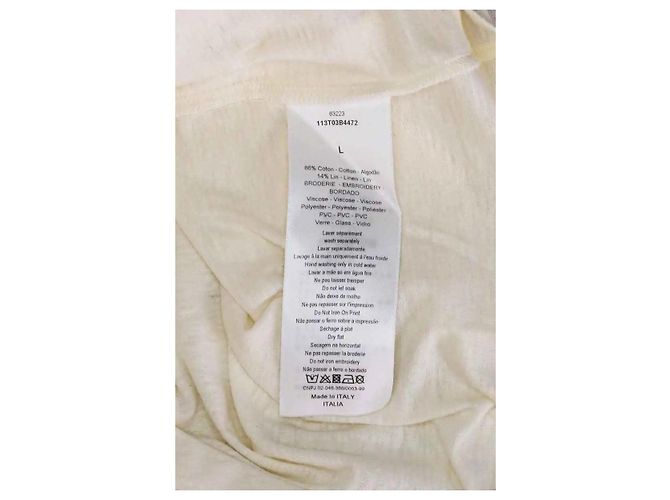 Dior T-Shirt ecru aus Baumwolle - Ansicht 6