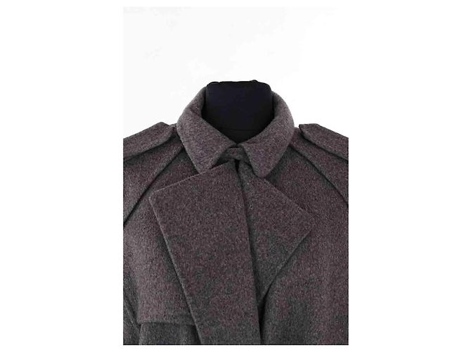 Céline Grey Wool Coat - view 2