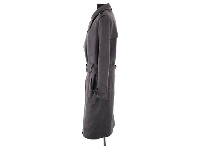 Céline Grey Wool Coat - view 3
