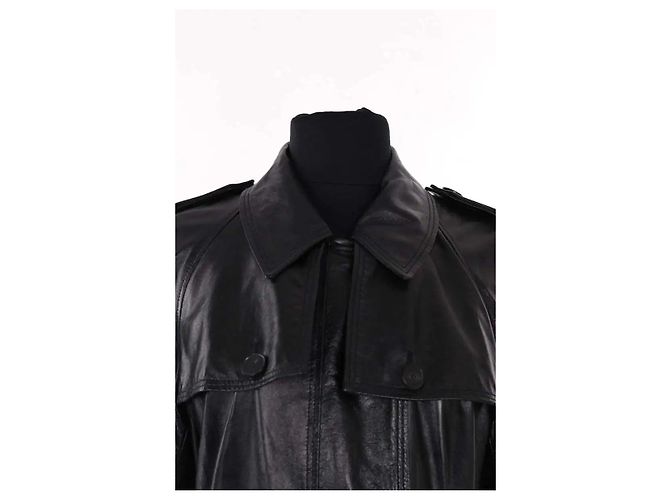 Dior Leder Mantel Schwarz - Ansicht 2