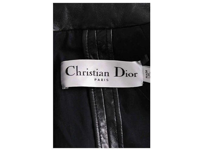 Dior Leder Mantel Schwarz - Ansicht 5