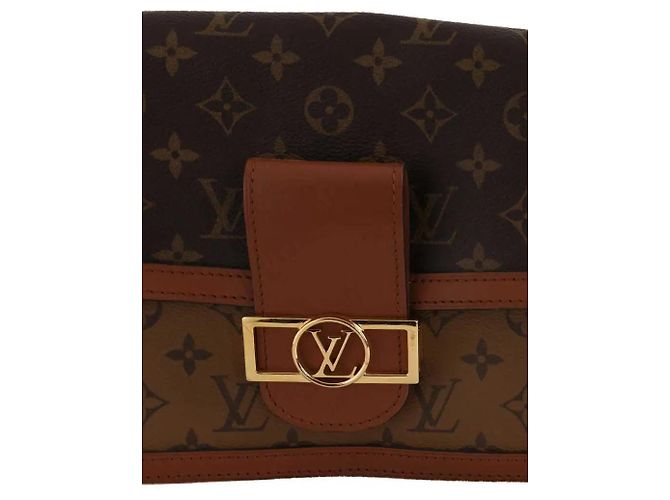 Louis Vuitton borsa a tracolla Dauphine MM marrone - vista 5