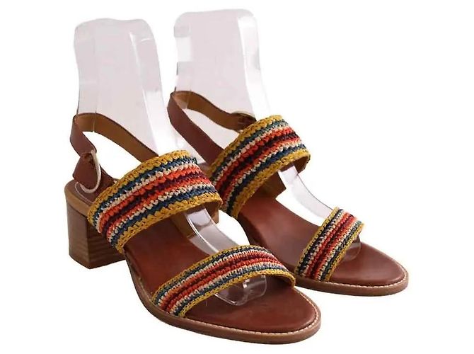 Vanessa Bruno leather multicolor heels - view 3