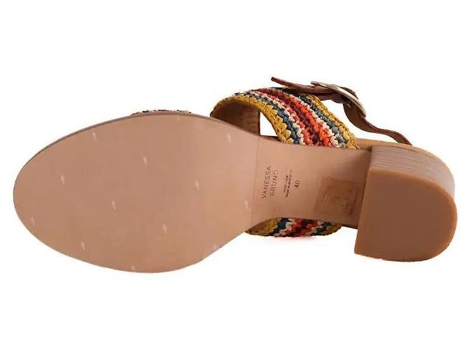 Vanessa Bruno leather multicolor heels - view 6