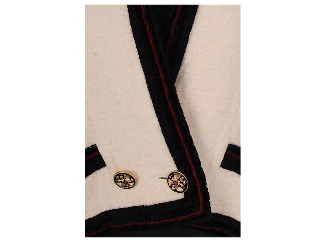 Chaqueta Chanel de cashmere beige - vista 2