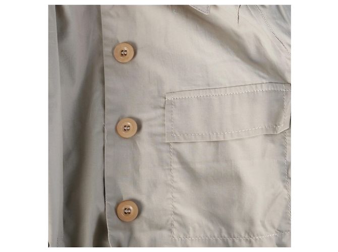 Chaqueta utility peplum plisada de algodón beige Philosophy di Alberta Ferretti - vista 4