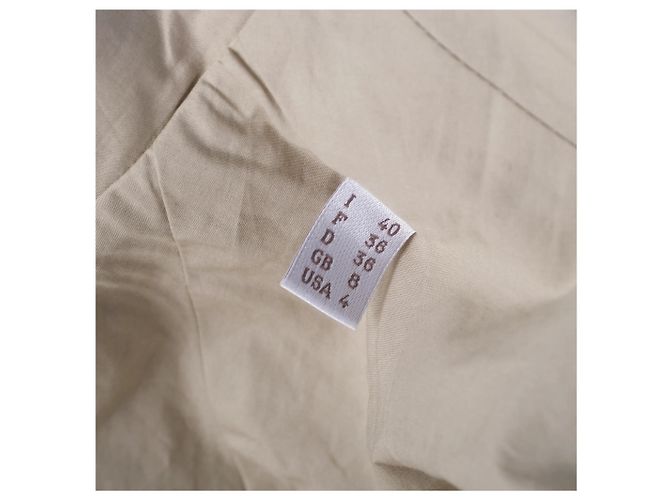 Chaqueta utility peplum plisada de algodón beige Philosophy di Alberta Ferretti - vista 7