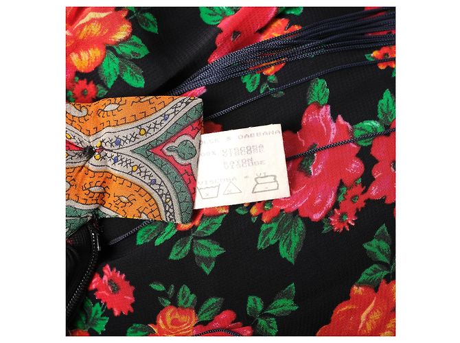 Falda maxi escalonada con flecos florales Dolce & Gabbana - vista 6