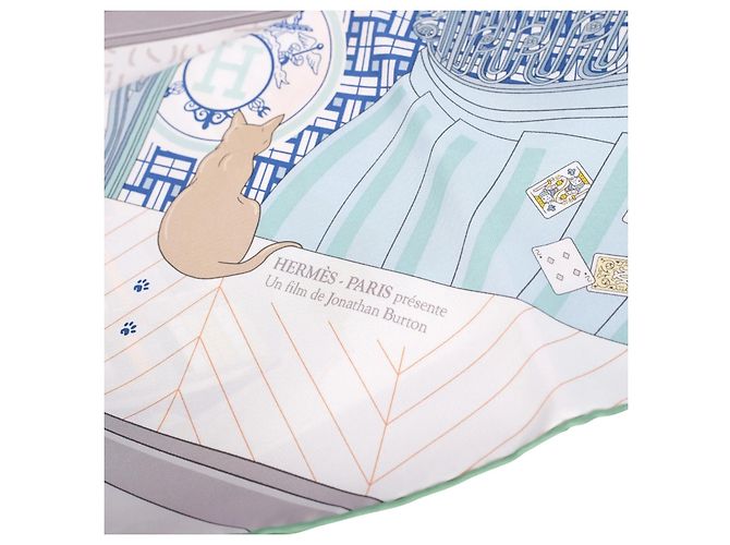 Carré 90 in seta Hermès Mystère Au 24 di Jonathan Burton - vista 2