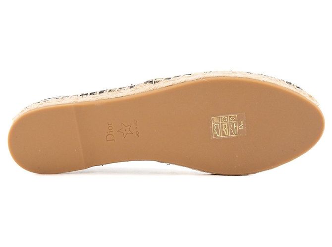 DIOR - Espadrillas Granville Dior in tela Dior Oblique blu navy e beige (T39) - vista 3