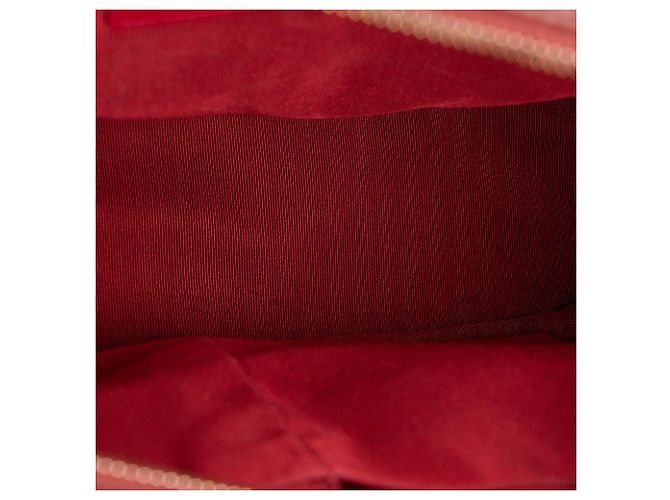 CHANEL - Borsa a tracolla Gabrielle Chanel in pelle stropicciata bordeaux - vista 8