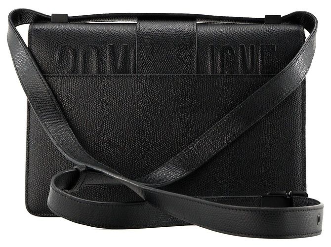 DIOR - Borsa a tracolla 30 Montaigne Dior in pelle martellata edizione so black - vista 3