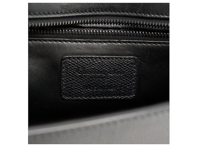 DIOR - Borsa a tracolla 30 Montaigne Dior in pelle martellata edizione so black - vista 9