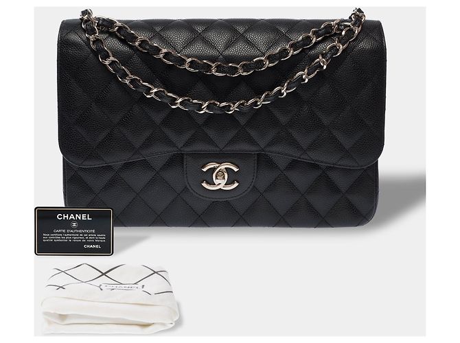 Bolsa CHANEL Timeless/Classique em Couro Preto - 104005 - vista 2
