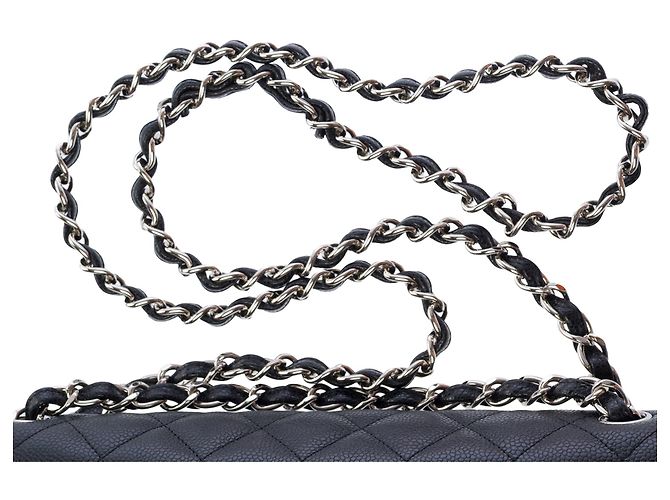 Bolsa CHANEL Timeless/Classique em Couro Preto - 104005 - vista 5
