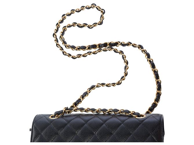 Bolsa CHANEL Timeless/Classique em Couro Preto - 104006 - vista 10