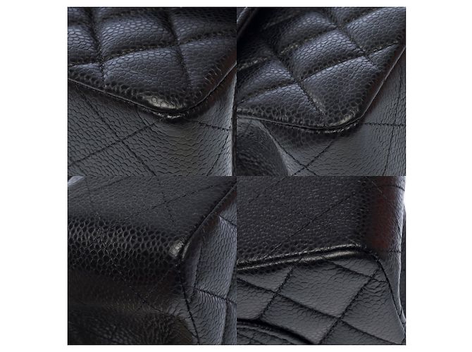 Bolsa CHANEL Timeless/Classique em Couro Preto - 104006 - vista 12