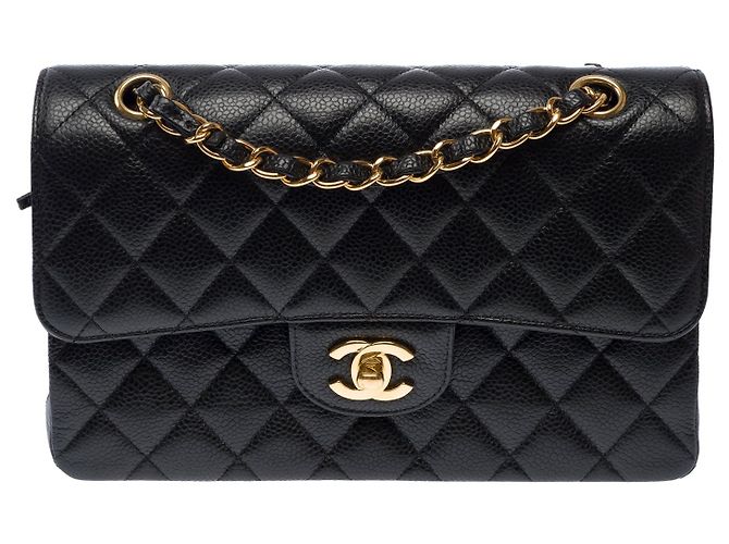 Bolsa CHANEL Timeless/Classique em Couro Preto - 104006 - vista 14