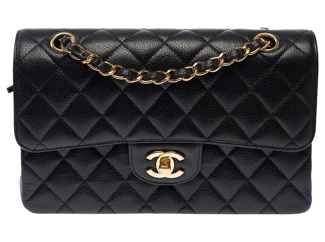Bolsa CHANEL Timeless/Classique em Couro Preto - 104006 - vista 3