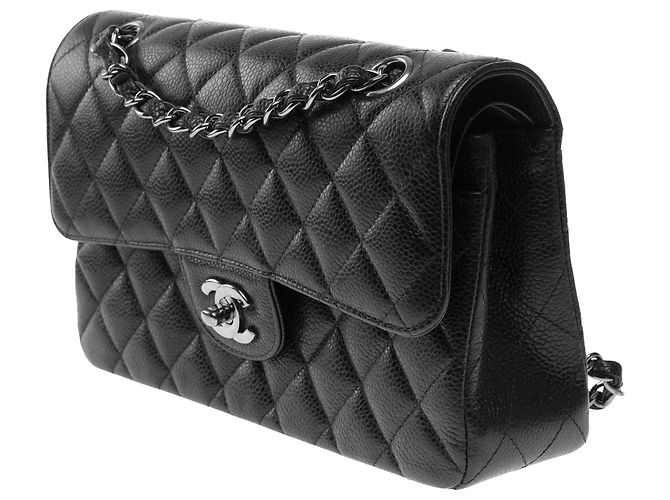 Bolsa CHANEL Timeless/Classique em Couro Preto - 104006 - vista 5