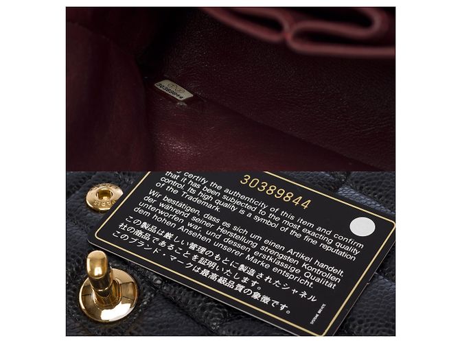 Bolsa CHANEL Timeless/Classique em Couro Preto - 104006 - vista 8