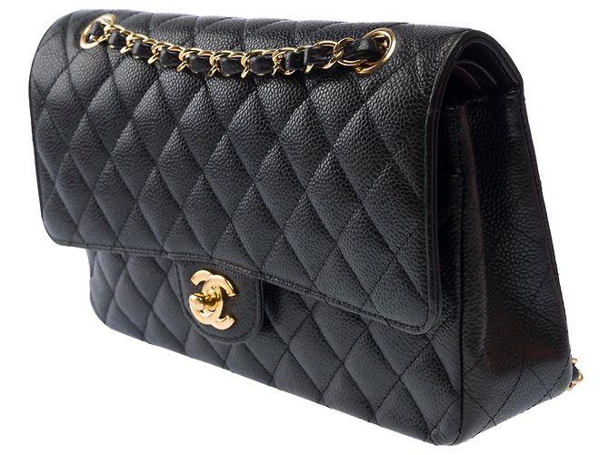 Borsa CHANEL Timeless/Classique in Pelle Nera - 104012 - vista 5