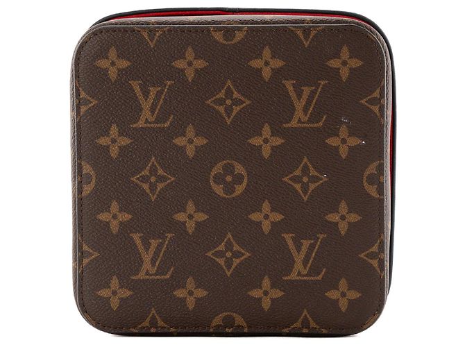 LOUIS VUITTON - Louis Vuitton Camille Box aus Leder und monogrammiertem beschichtetem Canvas - Ansicht 4